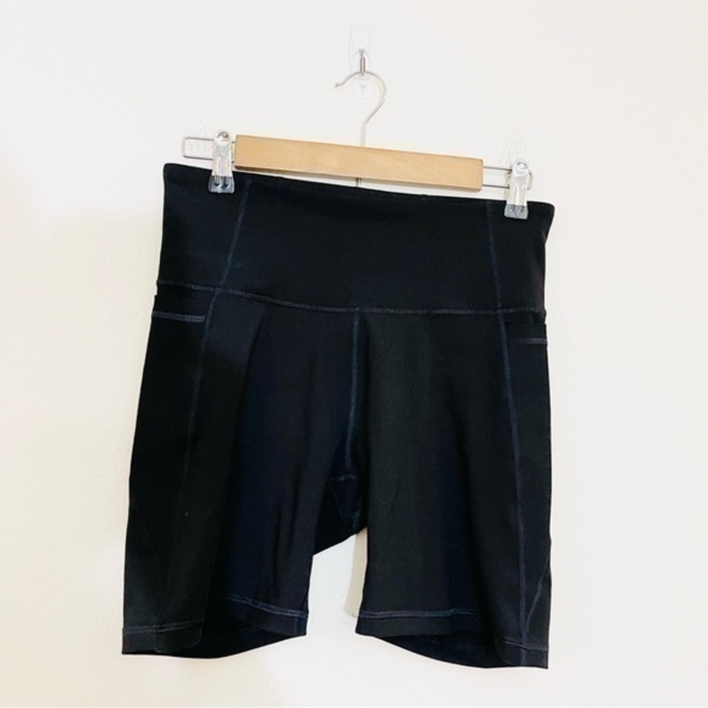 Old Navy Go-Dry Atcivewear Women Biker Shorts Size Medium Tall Black Pockets